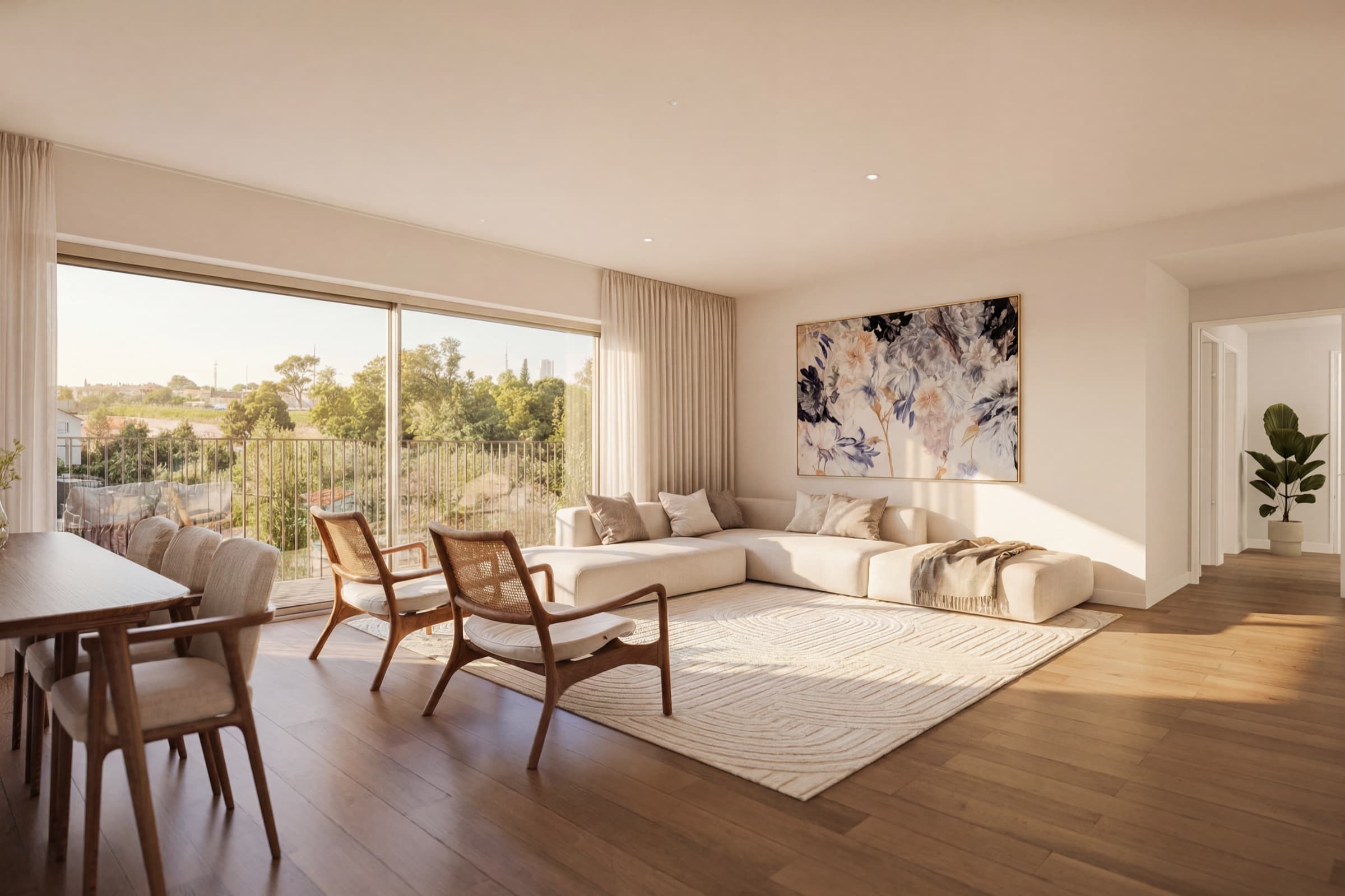 Sala de um apartamento T4
